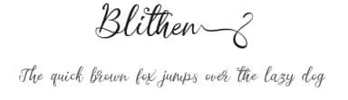 Blithen by Arief HK — Script Handwritten Font — thumbnail 1