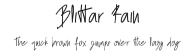Blittar Rain by Rahmat Kurniawan — Script Handwritten Font — thumbnail 1
