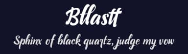 Bllastt by DumadiStyle — Script Handwritten Font — thumbnail 2