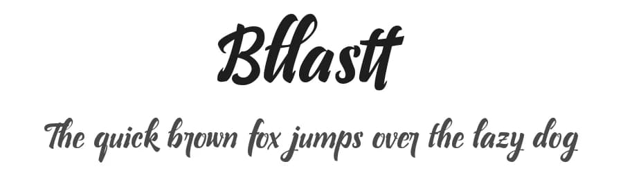 Bllastt by DumadiStyle — Script Handwritten Font