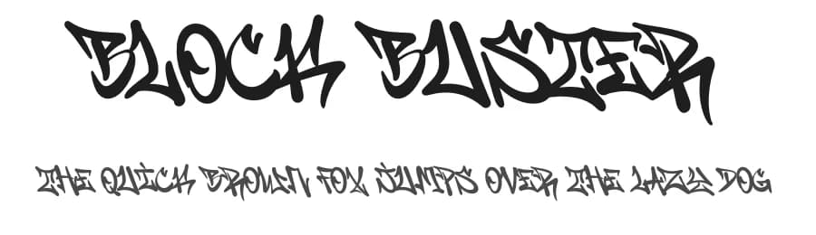 Block Buster by Ronny Studio — Script Handwritten Font
