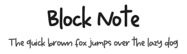 Block Note by DM Letter Studio - Dimas Prasetyo — Script Handwritten Font — thumbnail 1