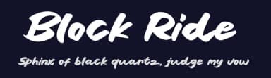 Block Ride by Khurasan — Script Handwritten Font — thumbnail 2