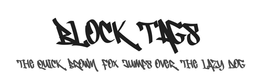 Block Tags by Figuree Studio — Script Handwritten Font