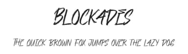 Blockades by RaisProject — Script Handwritten Font — thumbnail 1