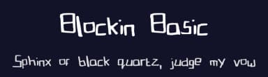 Blockin Basic by PlumbobsandHolosprites — Script Handwritten Font — thumbnail 2