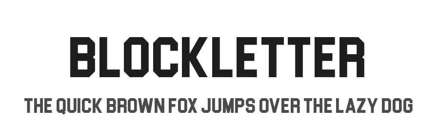 Blockletter by Sharkshock — Sans Serif Font