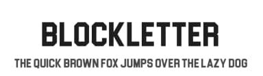 Blockletter by Sharkshock — Sans Serif Font — thumbnail 1