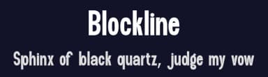 Blockline by Muksal Creative — Sans Serif Font — thumbnail 2