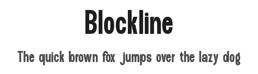 Blockline by Muksal Creative — Sans Serif Font