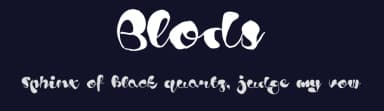 Blods by Måns Grebäck — Script Handwritten Font — thumbnail 2