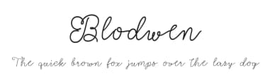 Blodwen by Misti's Fonts — Script Handwritten Font — thumbnail 1