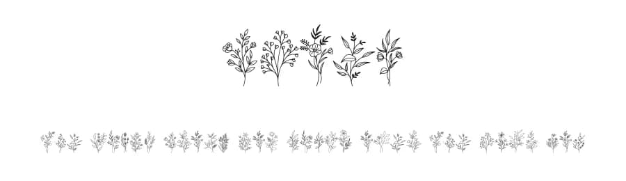 Bloem by Letterayu — Dingbats Font