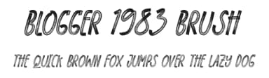 Blogger 1983 Brush by 177Studio — Script Handwritten Font — thumbnail 1