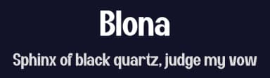 Blona by Gilang Ternadho — Sans Serif Font — thumbnail 2