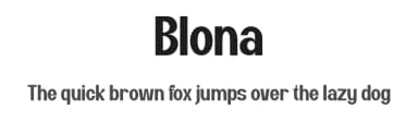Blona by Gilang Ternadho — Sans Serif Font — thumbnail 1