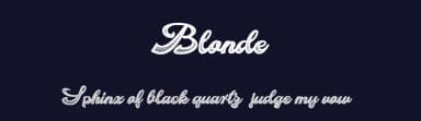 Blonde by Billy Argel Fonts ® — Script Handwritten Font — thumbnail 2