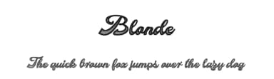 Blonde by Billy Argel Fonts ® — Script Handwritten Font — thumbnail 1