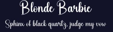 Blonde Barbie by Andi Moz — Script Handwritten Font — thumbnail 2