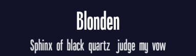 Blonden by Craft Supply Co. — Sans Serif Font — thumbnail 2