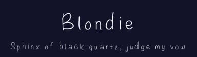 Blondie by Laurenawrecksus — Script Handwritten Font — thumbnail 2