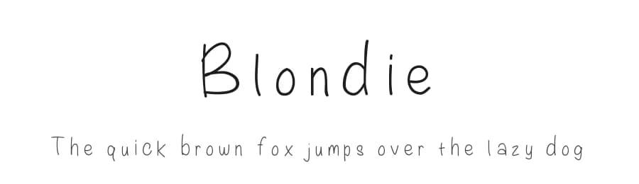 Blondie by Laurenawrecksus — Script Handwritten Font