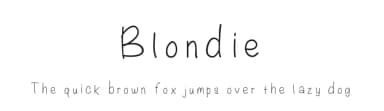 Blondie by Laurenawrecksus — Script Handwritten Font — thumbnail 1