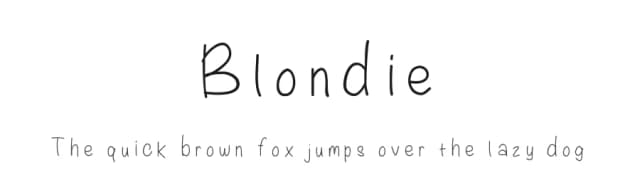 Blondie by Laurenawrecksus — Script Handwritten Font