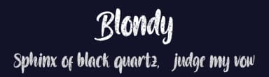 Blondy by Debut Studio — Script Handwritten Font — thumbnail 2