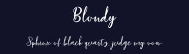 Blondy by Bandit handmade — Script Handwritten Font — thumbnail 2