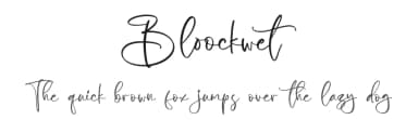 Bloockwet by Letterena Studios — Script Handwritten Font — thumbnail 1
