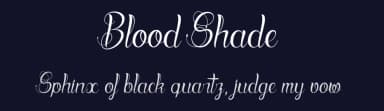 Blood Shade by dcoxy - Greg Medina — Script Handwritten Font — thumbnail 2