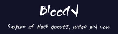 Bloody by Samson Tennela — Script Handwritten Font — thumbnail 2