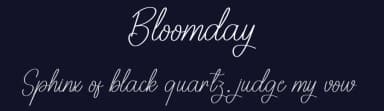 Bloomday by Andi Moz — Script Handwritten Font — thumbnail 2