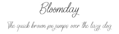 Bloomday by Andi Moz — Script Handwritten Font — thumbnail 1