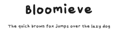Bloomieve by eudorna — Script Handwritten Font — thumbnail 1