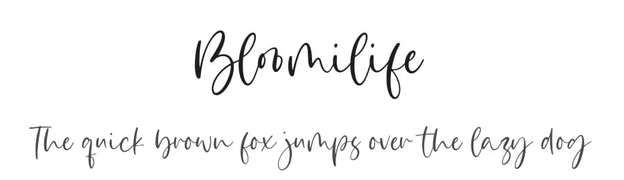 Bloomilife by Timur Type — Script Handwritten Font