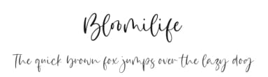Bloomilife by Timur Type — Script Handwritten Font — thumbnail 1