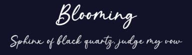 Blooming by Graphix Line Studio — Script Handwritten Font — thumbnail 2