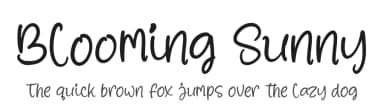 Blooming Sunny by Letterena Studios — Script Handwritten Font — thumbnail 1