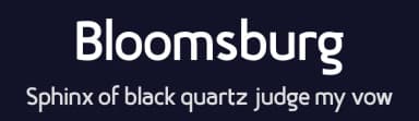 Bloomsburg by Sharkshock — Sans Serif Font — thumbnail 2