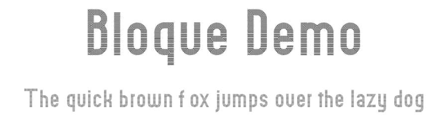 Bloque Demo by ClaudeP — Dingbats Font