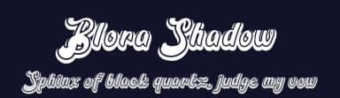 Blora Shadow by Emanes Dsign — Script Handwritten Font — thumbnail 2