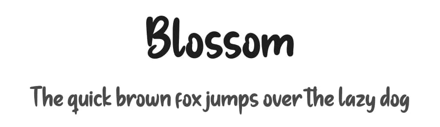 Blossom by productype.com — Script Handwritten Font