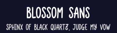 Blossom Sans by Riyadh Rahman — Script Handwritten Font — thumbnail 2