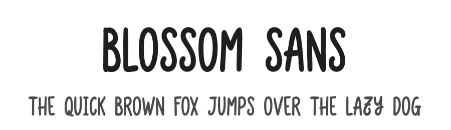 Blossom Sans by Riyadh Rahman — Script Handwritten Font