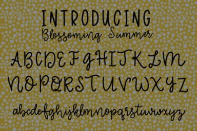 Blossoming Summer Font by tabitha_beam — Script Handwritten Font — thumbnail 2