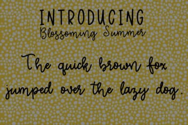 Blossoming Summer Font by tabitha_beam — Script Handwritten Font — thumbnail 3