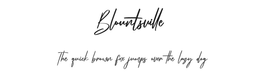 Blountsville by Maulana Creative — Script Handwritten Font