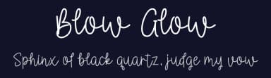 Blow Glow by Danar Nugroho — Script Handwritten Font — thumbnail 2